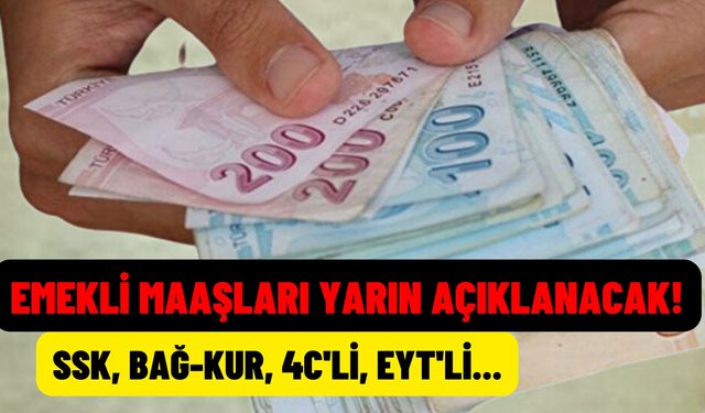 Emekli zammı yarın açıklanacak dendi! SSK, Bağ-Kur, 4C’li maaşları