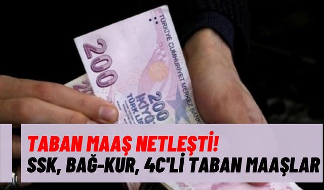 Emekli taban maaşı rakamları netleşti! SSK, Bağ-Kur, Emekli Sandığı en az maaşı