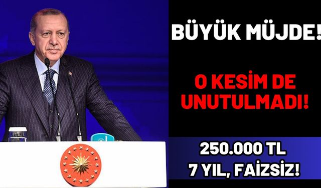 250.000 TL faizsiz kredi için son 1 hafta! 7 yıl vadeli