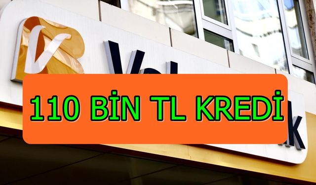 110 Bin TL İhtiyaç Krediniz Vakıfbank'tan! %1,57 Faizle Müşteriye Özel Kredi İmkanı!