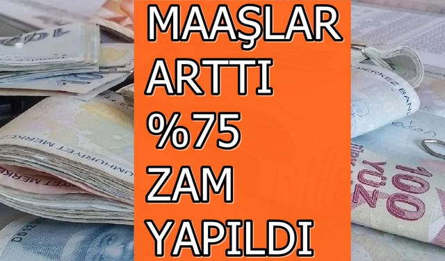 En Düşük Maaş Bile %75 Zamlandı! İşçinin Alacağı Parayı Duyanların Ağzı Açık Kalacak!