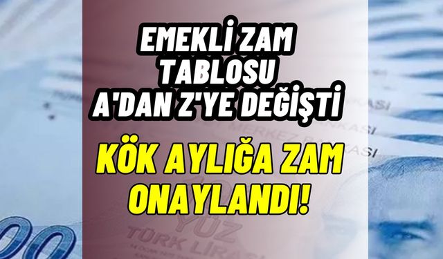 Emekli zam tablosu A’dan Z’ye değişti! 7500 TL maaş alan emekliye ek zam TBMM’den geçti