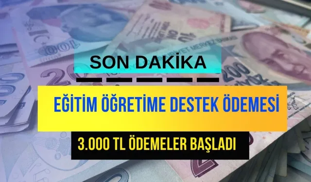 Okulların Açılmasına Ramak Kala Hükümet Fişe Bastı! Öğrenciye 3.000 TL Trink Ödeme Desteği Başladı