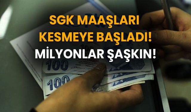 Dikkat! SGK Bu Kişilerin Emekli Maaşlarını Kesmeye Başladı! Hemen E-Devlet'ten Bakın